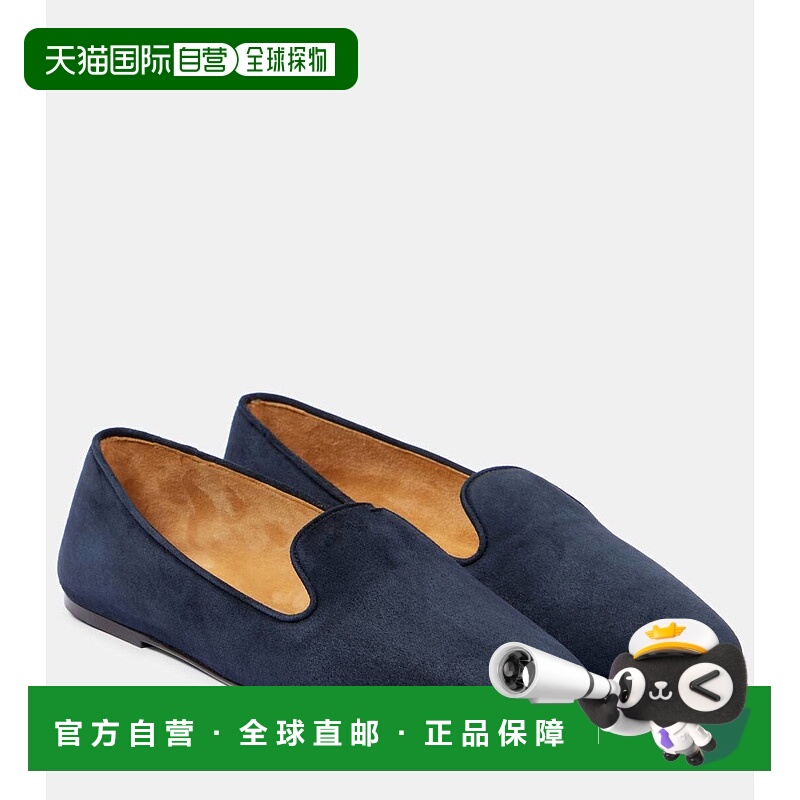 香港直邮The Row 女士 Tippi 绒面革一脚蹬式乐福鞋女鞋直入