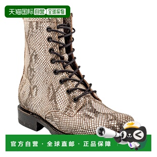 米色 自营 皮革战斗靴 Veronica 美国奥莱直发女靴 Frye