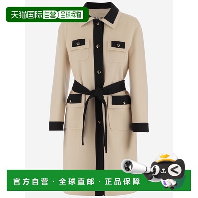 香港直邮VALENTINO 女士外套 7B3CA7S06JAR8E AW2025 白色 VALENT