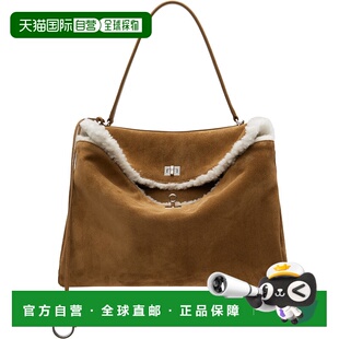 1h可退 香港直邮Balenciaga 巴黎世家 女士 黄褐色大号 Rodeo 托