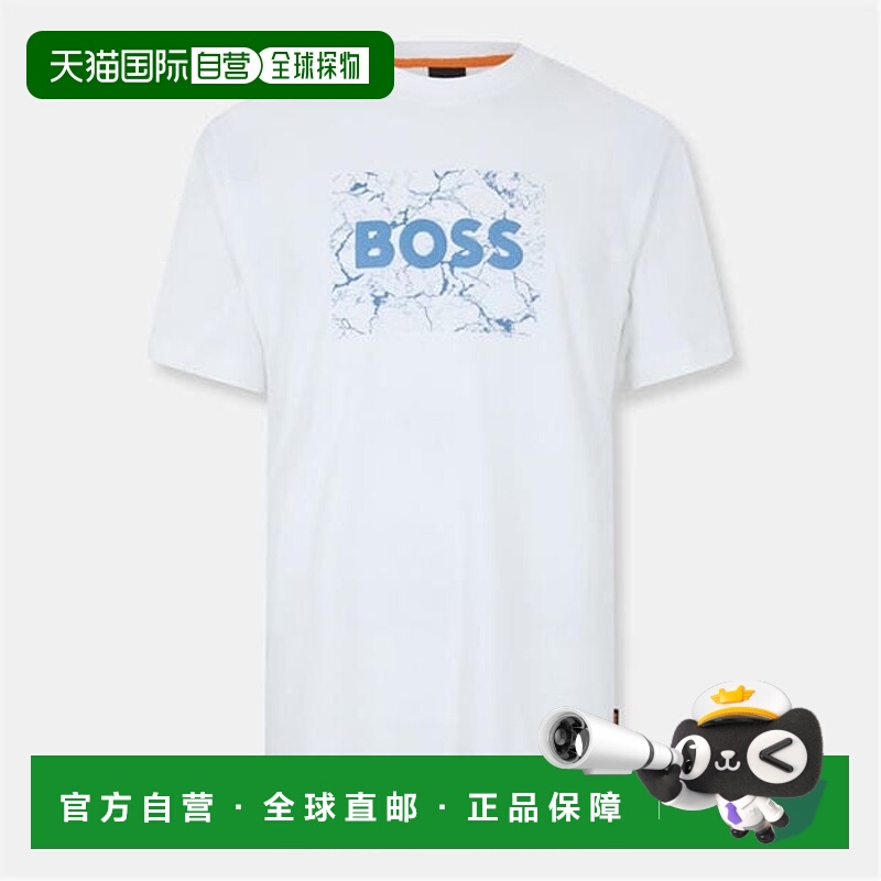 1h可退 香港直邮BOSS 波士 男士 Te Logospace 10262477 01 T恤