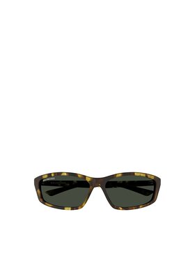 BALENCIAGA 男士太阳镜 BB0401S003 SS2025 黑色 几何框太阳镜