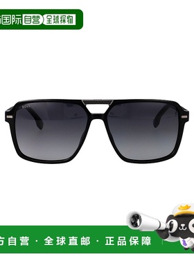 1h可退 香港直邮潮奢 BOSS 波士 男士 黑色醋纤太阳眼镜 BOSS1766