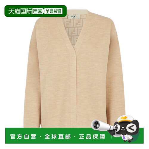 香港直邮FENDI 女士针织衫 FZC966ANERF1KE0 SS2026 花色 V领针织