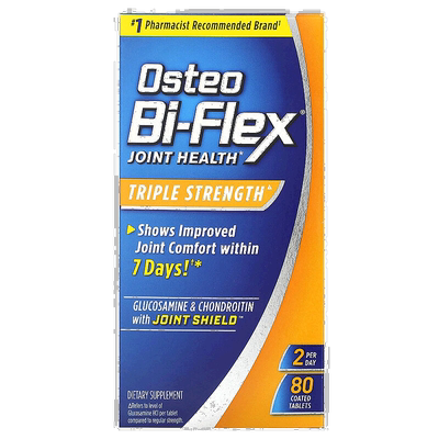 香港直发Osteo Bi-Flex含关节保护剂的葡萄糖胺软骨素健康80片