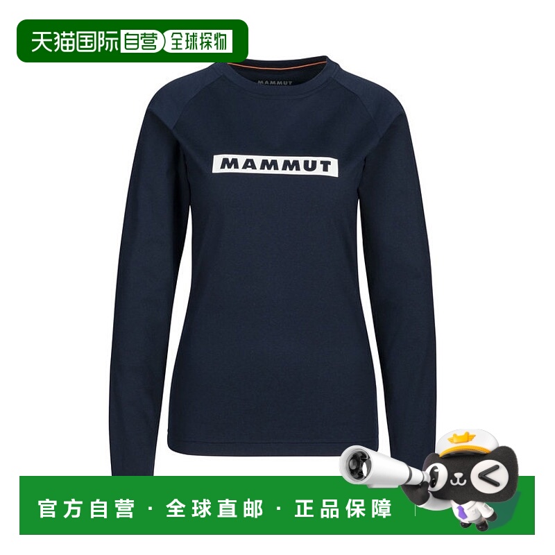 日潮跑腿MAMMUT Fierce Elephant QD 徽标印花长袖 T 恤 AF 女式