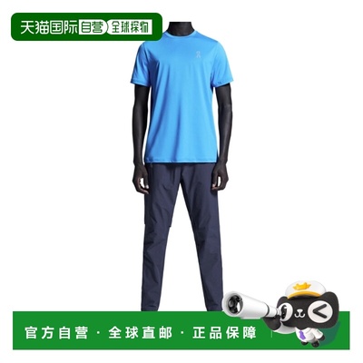 香港直邮ON RUNNING 男士T恤 1ME10430018 SS2025 蓝色 Core-T T