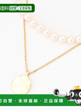 1h可退 日本直邮23区 女士2WAY珍珠硬币项链 AS3DGS0217吊坠