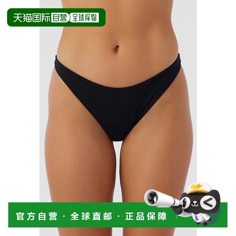 自营 O'Neill Saltwater Solids弗拉门戈比基尼底女式黑色泳装APP