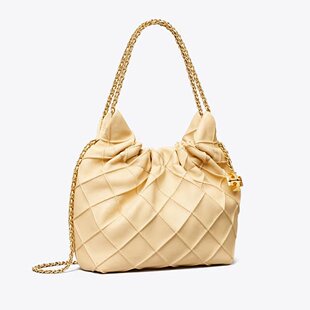 香港直邮TORY BURCH汤丽柏琦FLEMING系列女士迷你羊皮格纹手提包