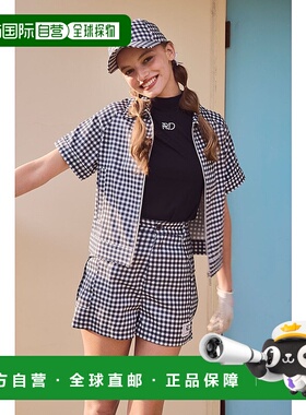 日本直邮Rienda 格纹拉链夹克 NVY [RI3465EW25704] 藏青色内搭