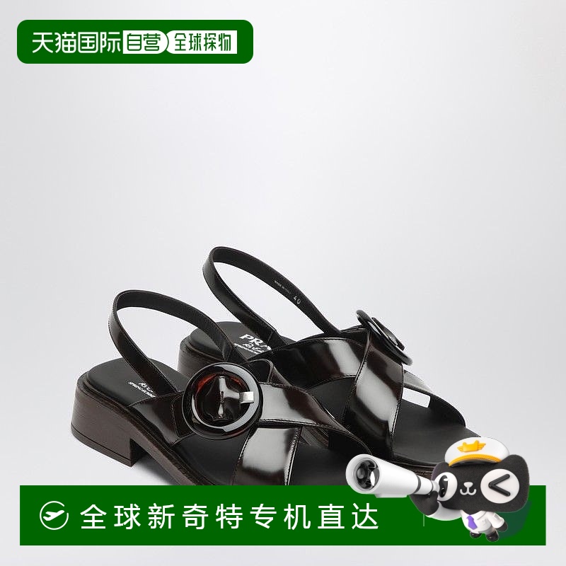 1h可退 香港直邮PRADA 女士凉鞋 1X962N035P39F0038 SS2025 棕色