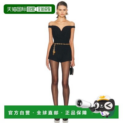 1h可退 香港直邮Self-Portrait 女士 珠皮呢连体衣 RS26075JSB