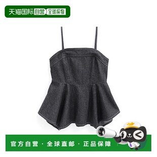牛仔吊带背心 日本直邮日潮 peplum 配色缝线 tu1193 GRL