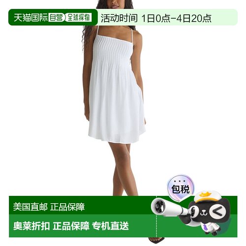 自营Bella Dahl Flowy Pintuck Dress - White 吊带美国直发奥莱