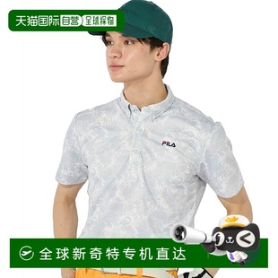 衫 高尔夫印花半袖 polo 高 742673 FILA 日本直邮日本直邮 男士