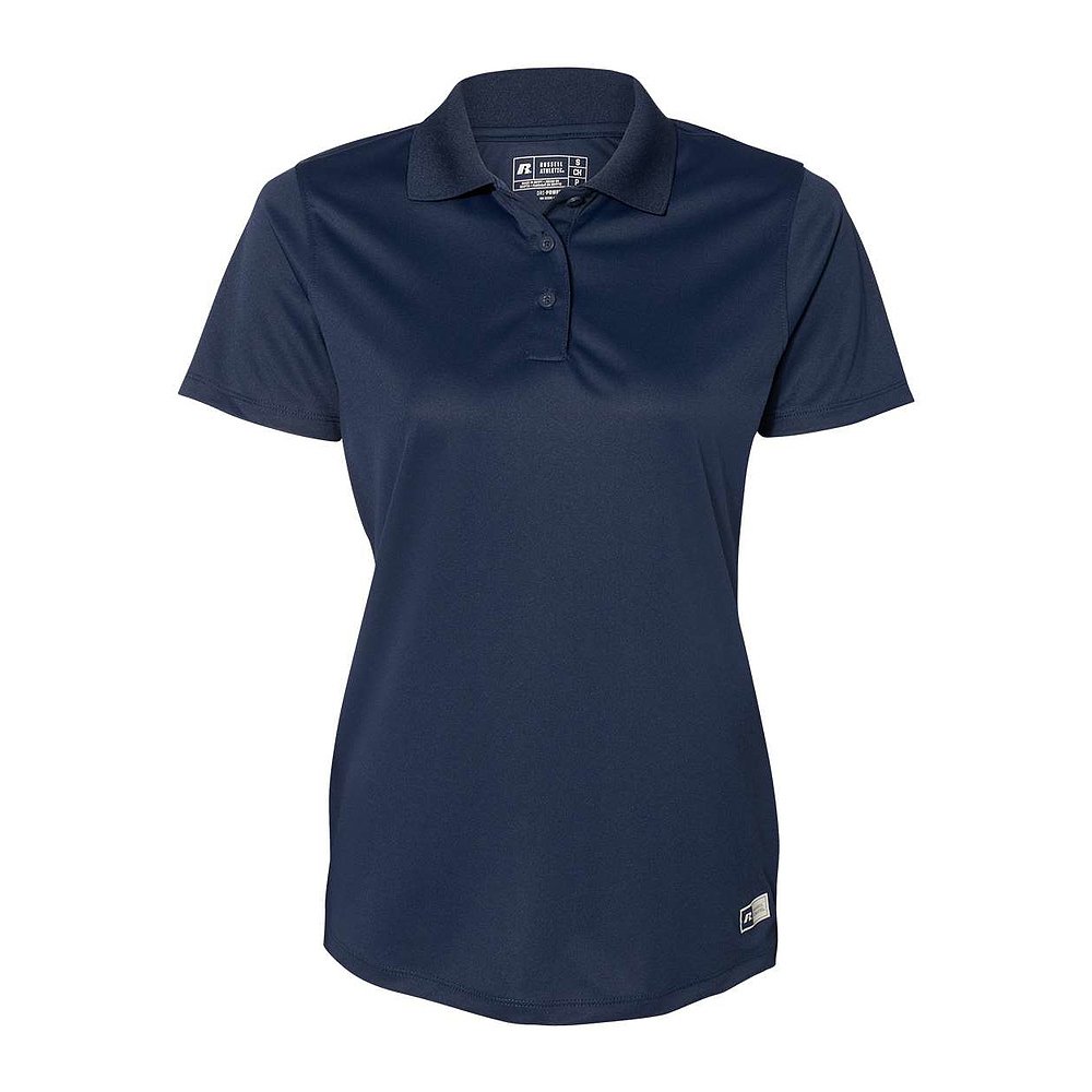 russell athletic【美国奥莱】直发 女士基本款 Polo 衫 - 海军蓝