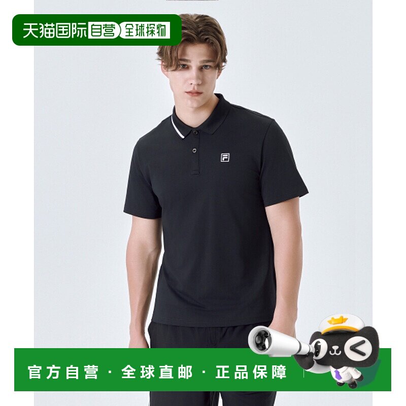韩国直邮FILA 男士Polo衫1100FS2TSG2332XBLK斐乐