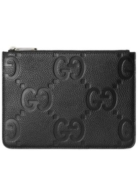 GUCCI 男士手拿包 821102AABY01000 SS2025 黑色 超级双G手拿包