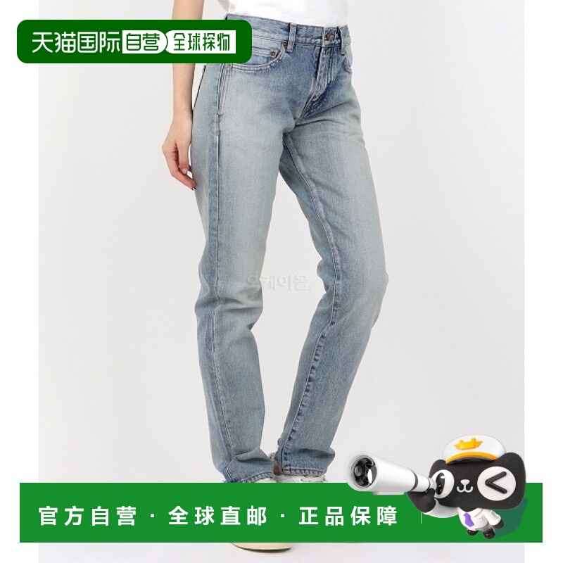 韩国直邮SAINT LAURENT PARIS 80 年代复古蓝色男友式牛仔裤 (644