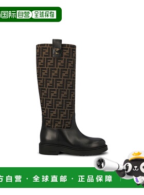 1h可退 香港直邮潮奢 Fendi 芬迪 女士 Filo 徽标长筒靴 8W8574AH