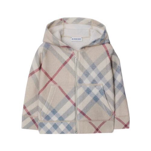 Burberry 格纹羊毛拉链卫衣 80938511