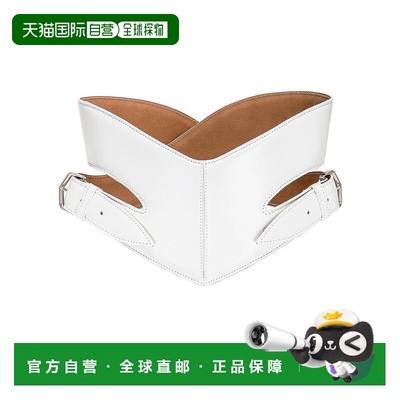 1h可退 香港直邮Alaia 女士 Crossed 皮带 AA1C099MC0Y75腰带