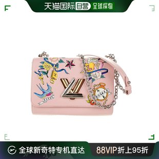 Vuitton 香港直邮Louis 路易威登 TWIST 女士粉色Epi皮革单肩包