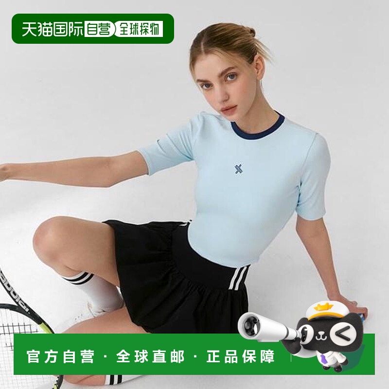 韩国直邮XEXYMIX 运动型徽标彩色背心河蓝 (XFK2TS1103_River Blu