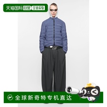 欧洲直邮Acne Studios  SS25男士蓝色尼龙羽绒服