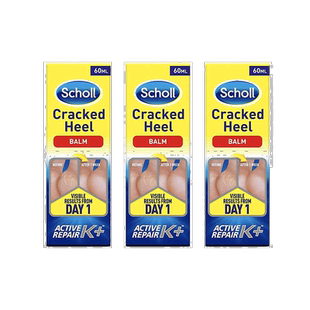 欧洲直邮英国药房SCHOLL爽健脚后跟修护霜皮肤开裂快速光滑3支