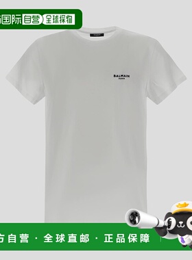 香港直邮BALMAIN 男士T恤 XH0EF000BB04GAB AW2024 白色 T-shirt