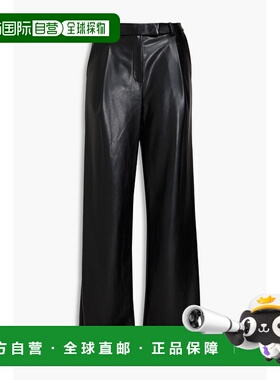 香港直邮Simkhai 女士 Novia 褶裥阔腿裤 直筒裤1244073VBLACK