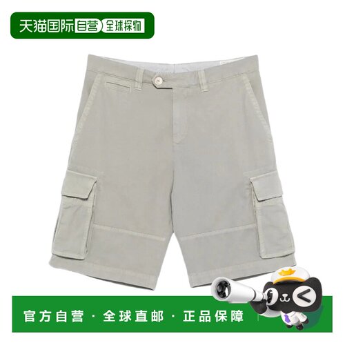 1h可退 Brunello Cucinelli 腰带环短裤 M252DL0510休闲裤