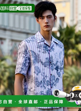 香港直邮VERSACE 男士衬衫 10202931A150395UF80 AW2025 浅蓝色