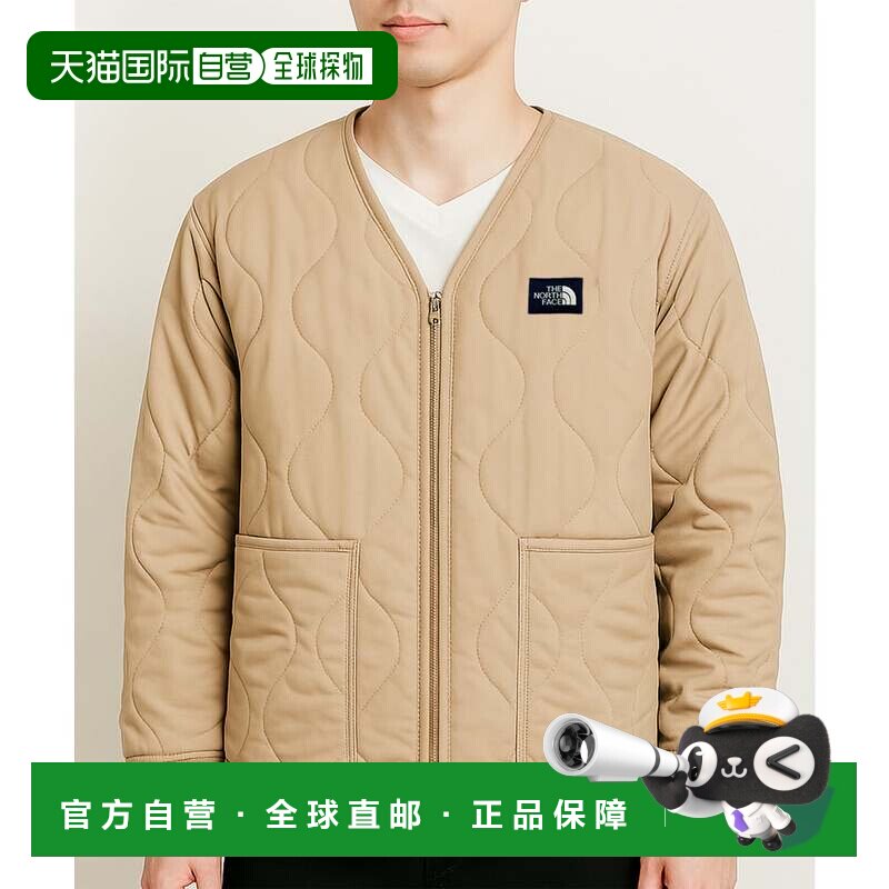 日本直邮The North Face 布鲁尼热线开衫 北面 米色绗缝夹克
