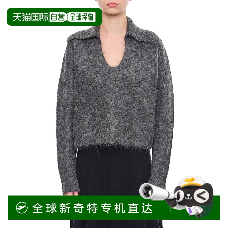 自营 loulou studioAmbrose Alpaca Wool Sweater- grey【美国
