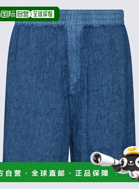 香港直邮BURBERRY 男士短裤 SS2024 8081793B7323 深蓝色休闲裤