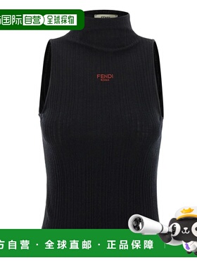香港直邮FENDI 女士马甲 FS9740AVFEF0GME AW2025 黑色 Cotton To