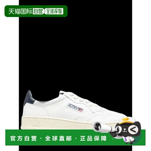 1h可退 香港直邮AUTRY 男士 - Baskets en Blanche et Bleu Cuir