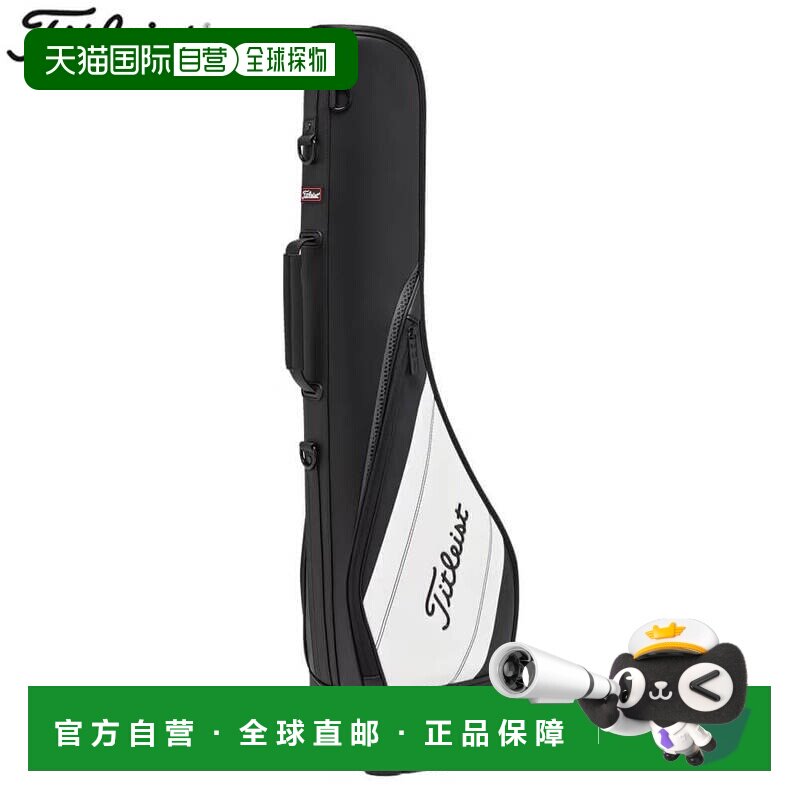 日本直邮Titleist 男士高性能四分之一球包 TB25PQB 01 黑/白图片
