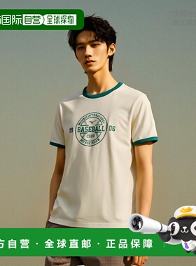 韩国直邮MIZUNO 男士运动T恤GRAPHIC SHORT SLEEVE_32YA4151 5005