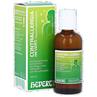 欧洲直邮德国药房HEVERT顺势花粉过敏性鼻炎瘙痒流鼻涕滴剂100ml