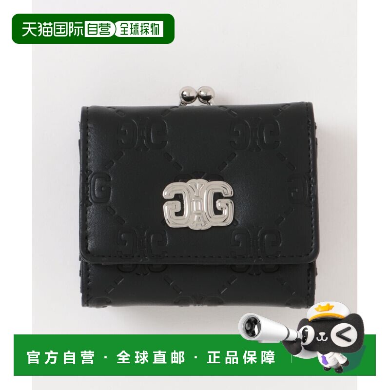 日本直邮GYDA 女士 压纹金属标迷你口金钱包 GYW472