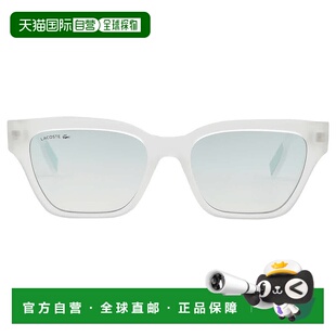 Ladies Rectangular Sunglasses L6002S 自营Lacoste 970 Blue