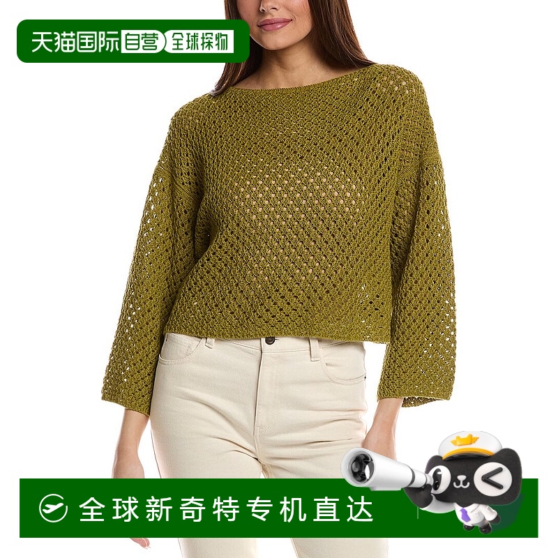 自营 lafayette 148 new yorkLafayette 148纽约开针亚麻混纺毛衣