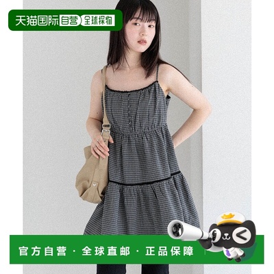 1h可退 日本直邮Heather 女装 蕾丝荷叶边迷你连衣裙 581430吊带