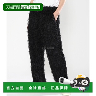 Argyle Fringe 韩国直邮NEEDLES 黑色 系带休闲训练裤