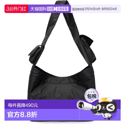 1h可退 香港直邮潮奢 Y-3 女士 黑色大号 Newspaper 单肩包 KD418