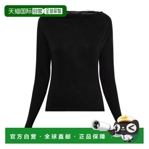 1h可退 香港直邮ALL SAINTS 女士T恤 W242JEBLACK AW2026 黑色 链